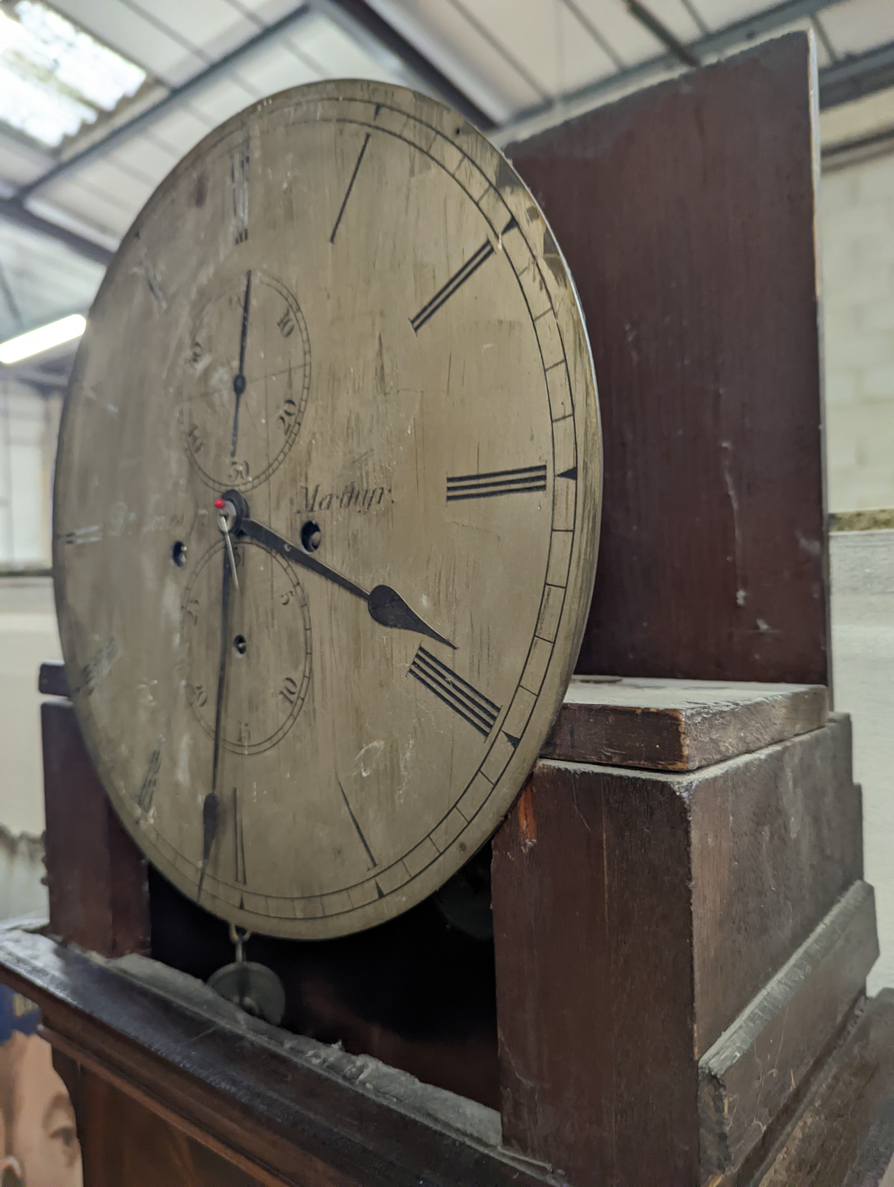 An early 19th century mahogany cased eight day longcase clock by D. Jones, Merthyr, height 211cm